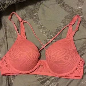 Coral VS push-up bra.